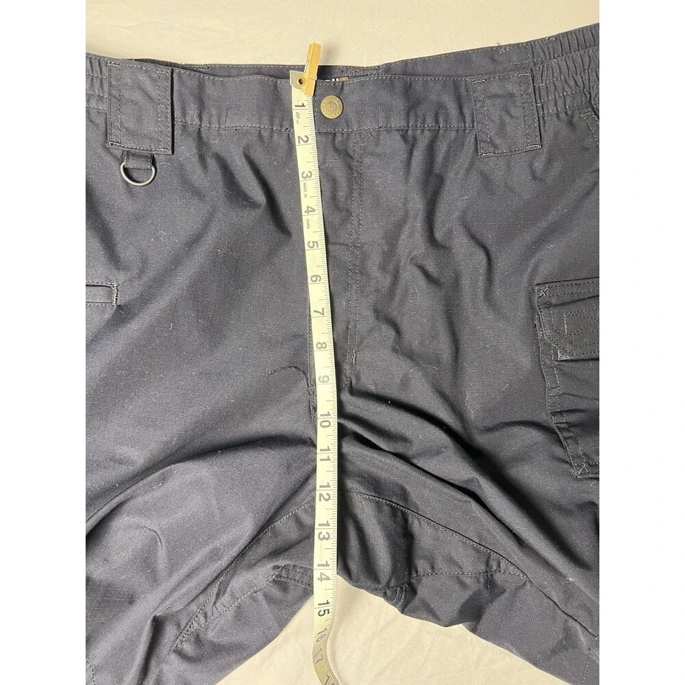 Mens 5.11 Tactical Taclite Utility Shorts Cargo Pockets Sz 40 Navy Blue